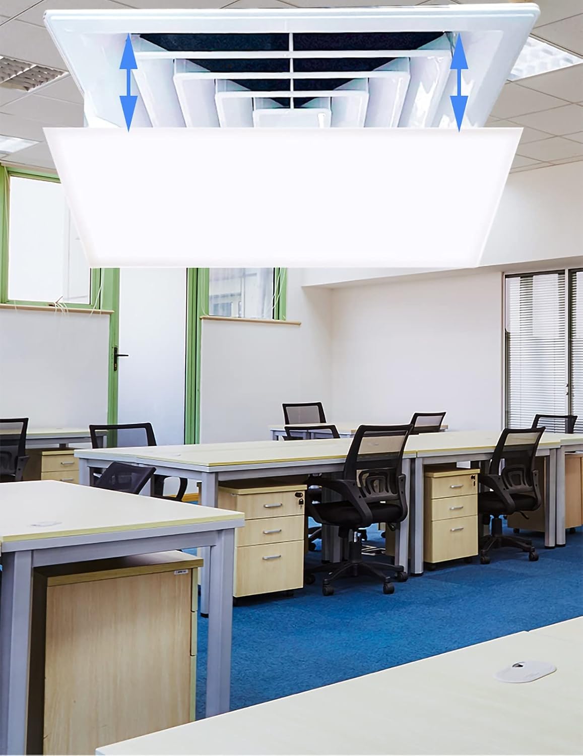 Air conditioning deflector Air Conditioner Deflector for Central Air Conditioning,Anti-Wind Air Conditioning Baffle Protector,Angle Adjustable,for Home Office Accessories