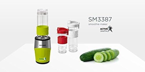 Concept Appliances SM3387 Smoothie Blender, 500 W, 0.57 Litre, Stainless Steel, Green