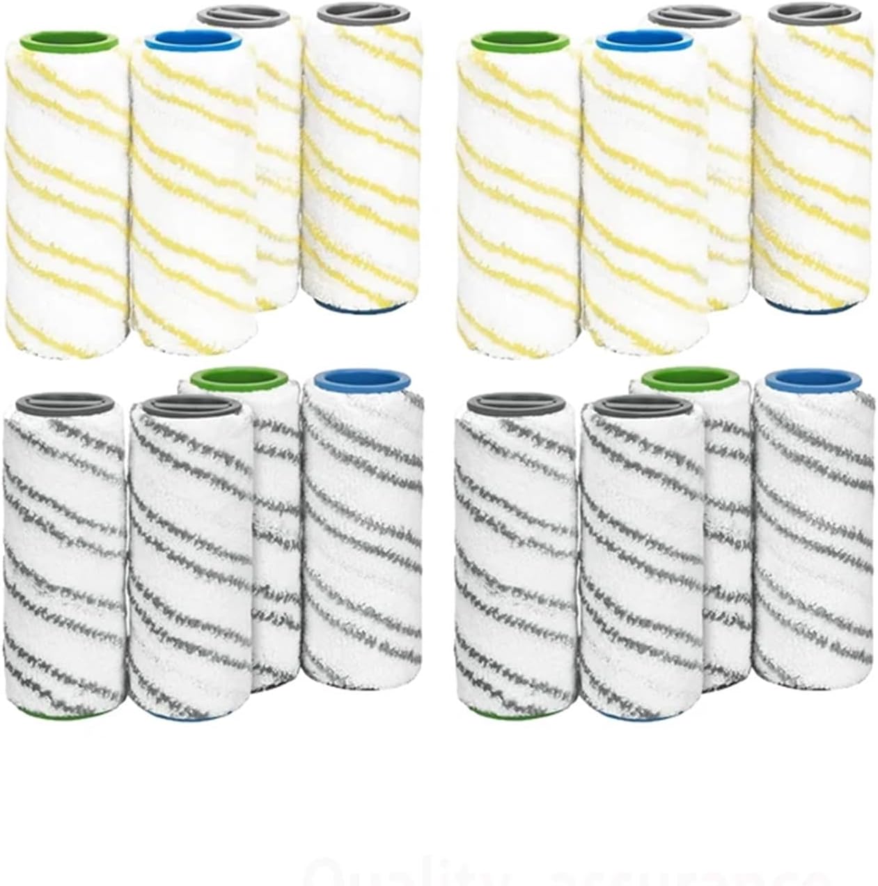 Compatible for Karcher FC7 FC5 FC3 Microfiber Rollers for 2.055-006.0 for Cleaning Hard Floors Smart Home Replacement Rollers(L Orange)