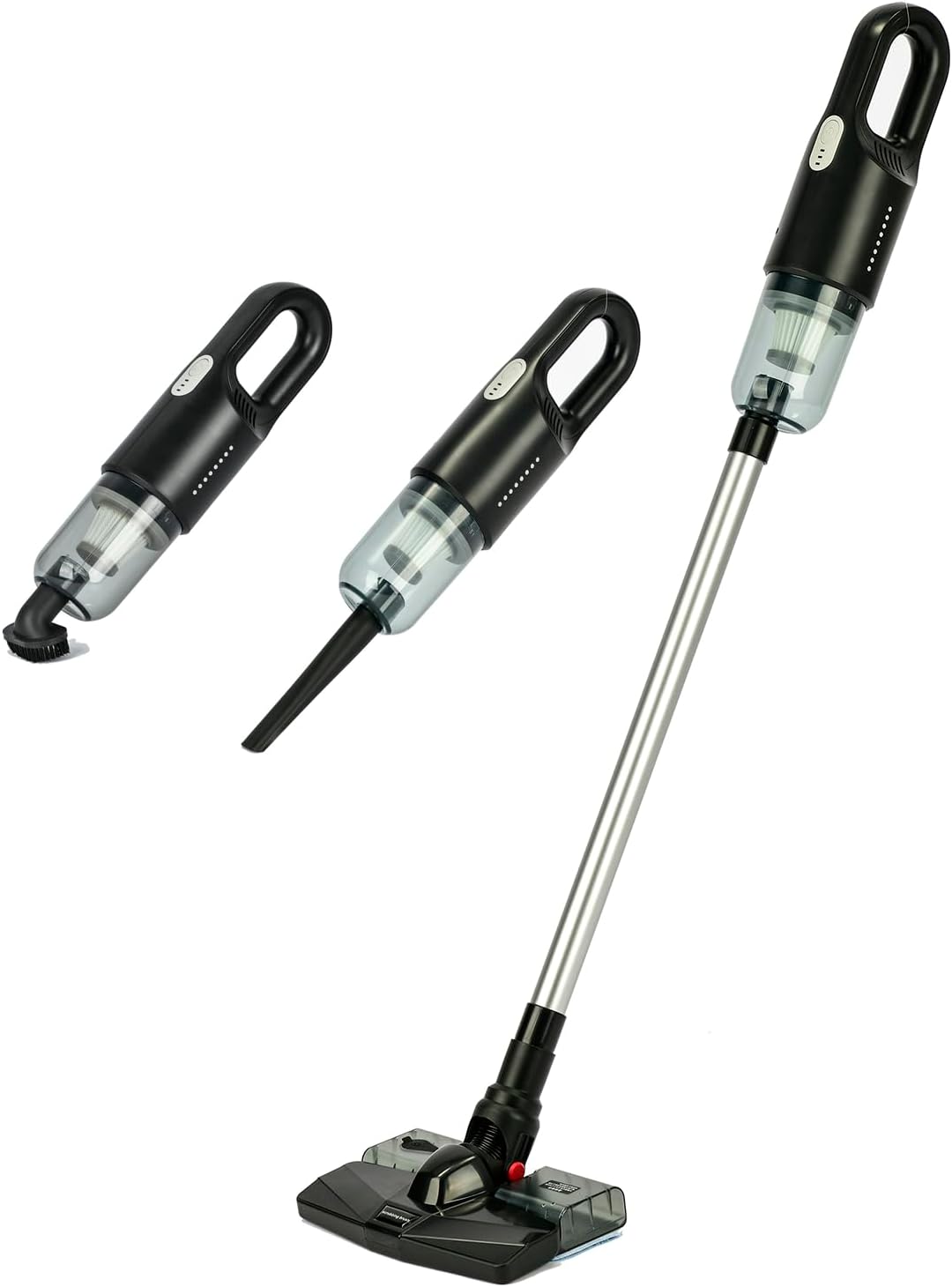 Cordless Stick Vacuum Cleaner and Mop All in One, 18000Pa Suction Cordless Wet Dry Vacuum Cleaner with Water Tank, Household Upright Vacuum Cleaner and Mop Combo for Hard Floor Pet Hairs (Black)