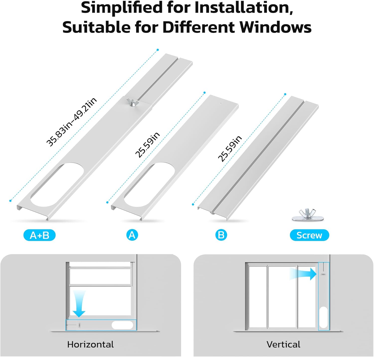 ZAFRO 8,000 BTU Portable Air Conditioners, AC Unit with Cool/Fan/Dehumidifier/Smart Sleep Modes, 24H Timer, Remote Control, Air Cooler for Bedroom Dorms Small-Rooms, White