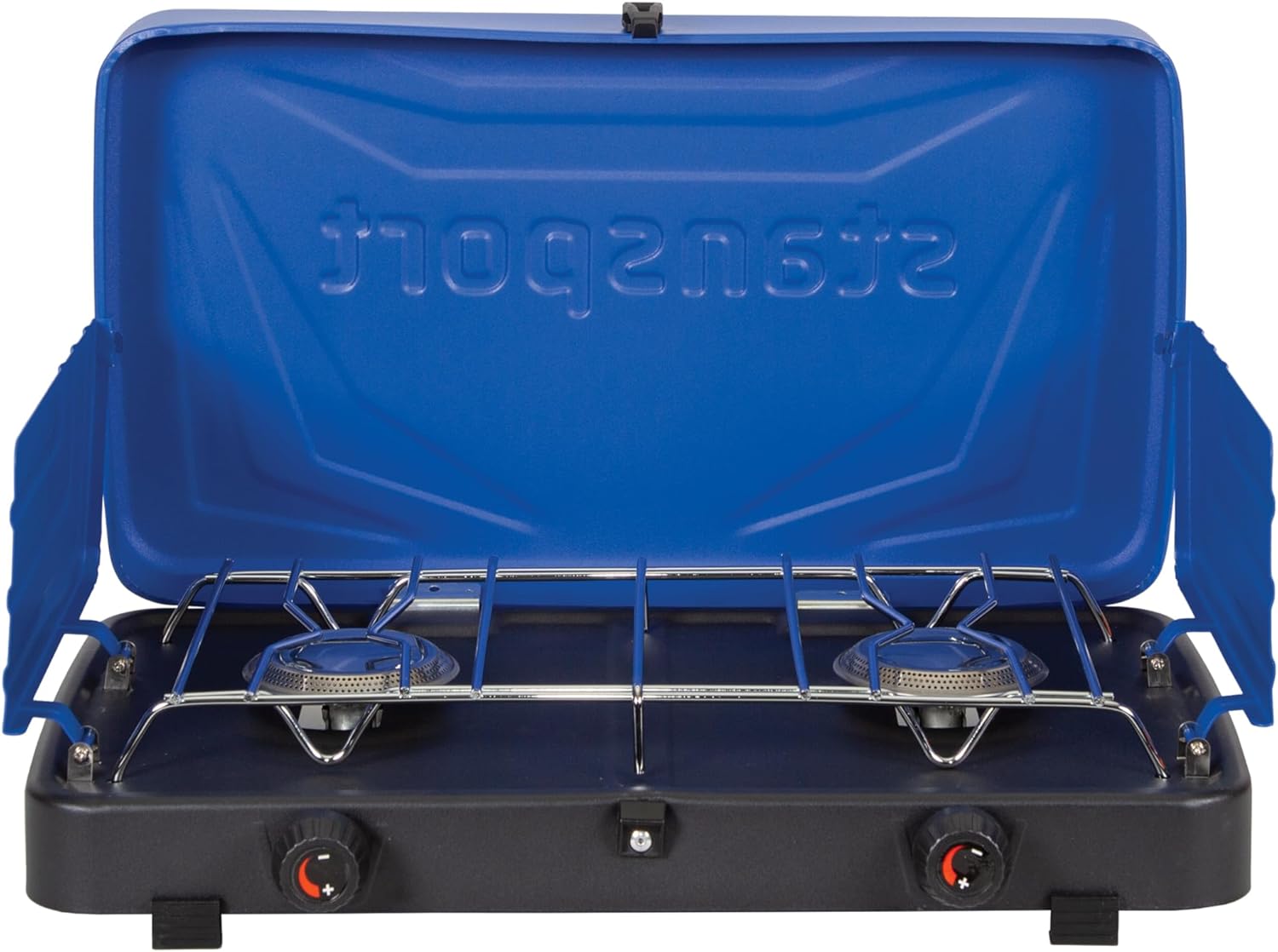Stansport 2-Burner Regulated Propane Stove - 20,000 BTUs