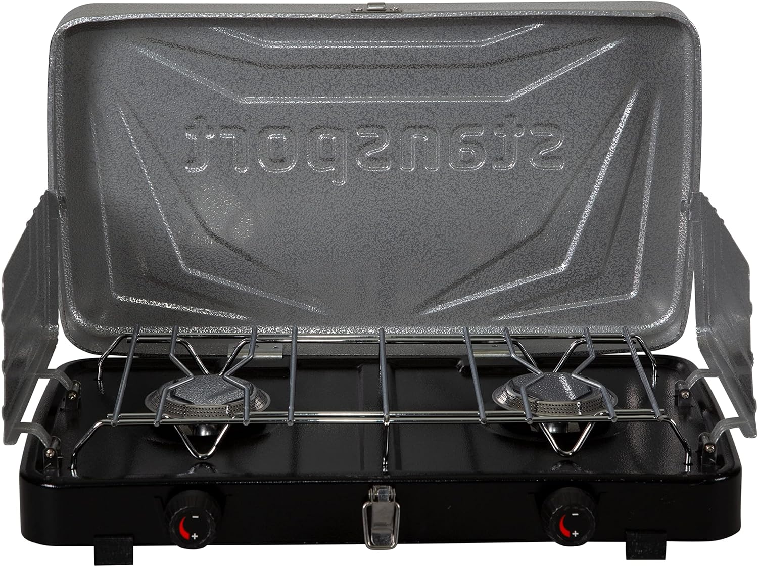 Stansport 2-Burner Regulated Propane Stove - Silver (203-93)