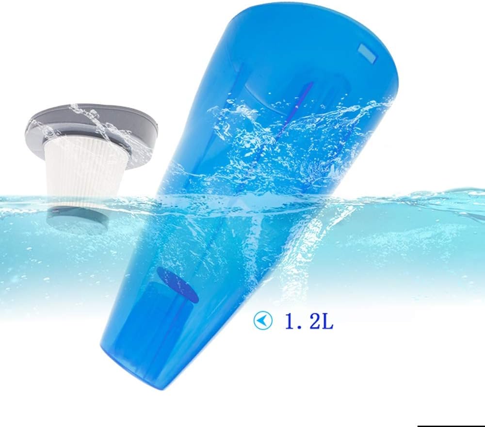 Hard Floor Vacuum Handheld Pusher Dual-Purpose Vacuum Cleaner Vertical Mite Sweeper (Color : Blue)