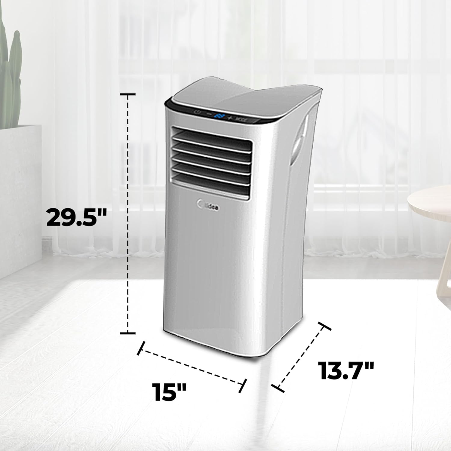 HomePointe S2 Series 5,000 BTU Portable Air Conditioner Corded Electric Cooling Fan Unit with Window Exhaust Kit for Home and Office Room Use