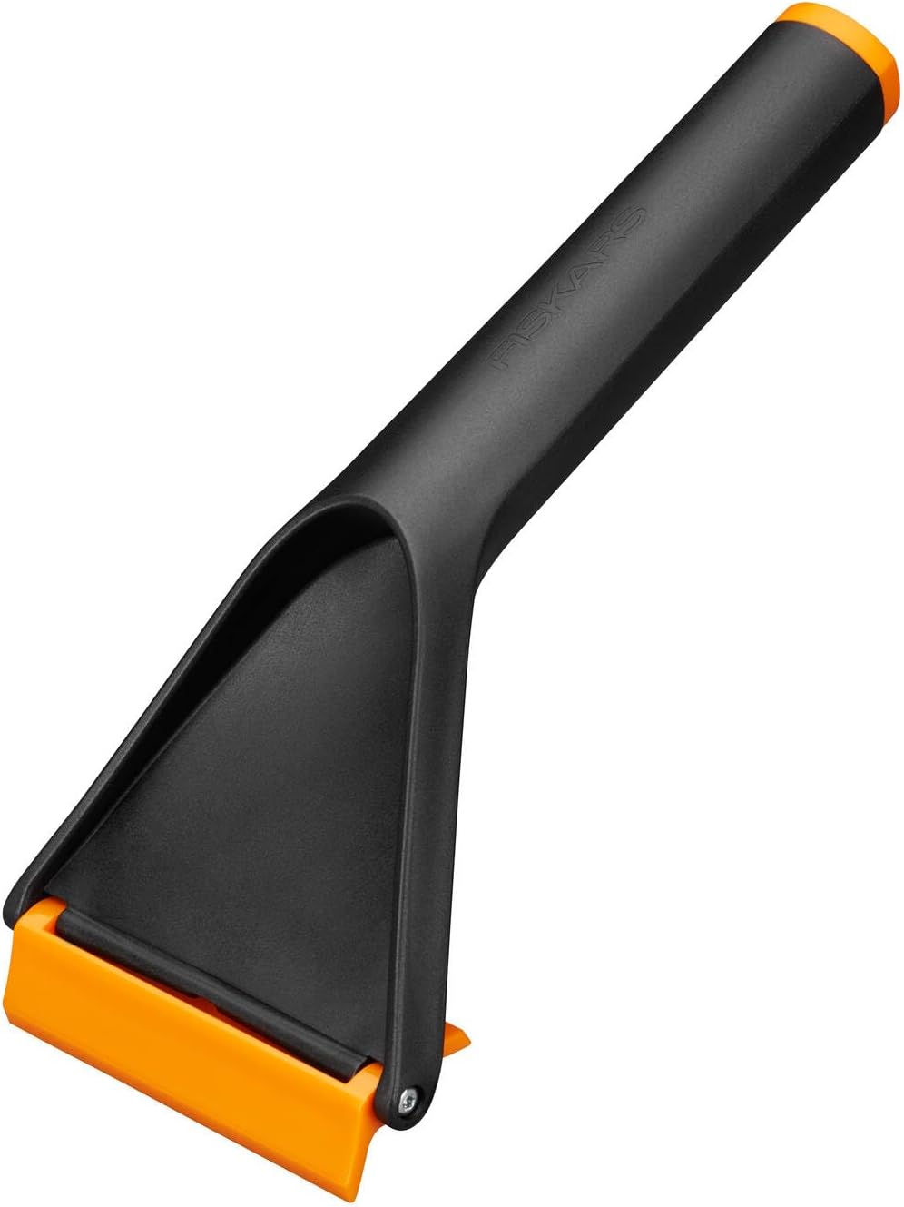 Fiskars Auto Ice Scraper, Usable on Both Sides, Length: 21.5 cm, Plastic, Black/Orange, Solid, 1019354