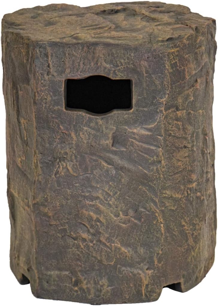 Aquascape Faux Stone Propane Tank Cover – Durable GFRC Construction, Stylish Outdoor Concealment for Fire Features, Grills, and Patios, 78336