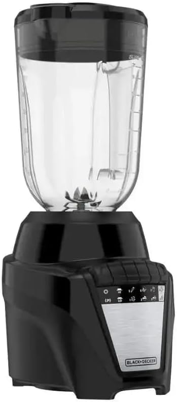 BLACK+DECKER 700W Stainless Steel 6-Tip IceCrush Blender, 8 Speeds + Pulse, 7-Cup Ergonomic Jar (56oz), Ice Crushing & Smoothie Maker