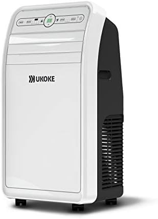 Ukoke USPC01W Smart WiFi Portable Air Conditioner, 12,000 BTU, App & Remote Control, 4-in-1 AC Unit with Cool, Heat, Dehumidifier & Fan, for Rooms up to 400 Sq. Ft, White