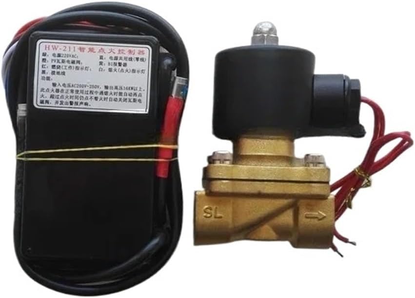 Grill Lighter Gas Burner With Solenoid Valve Igniter For 220V Automatic Gas Ignition Control Kit