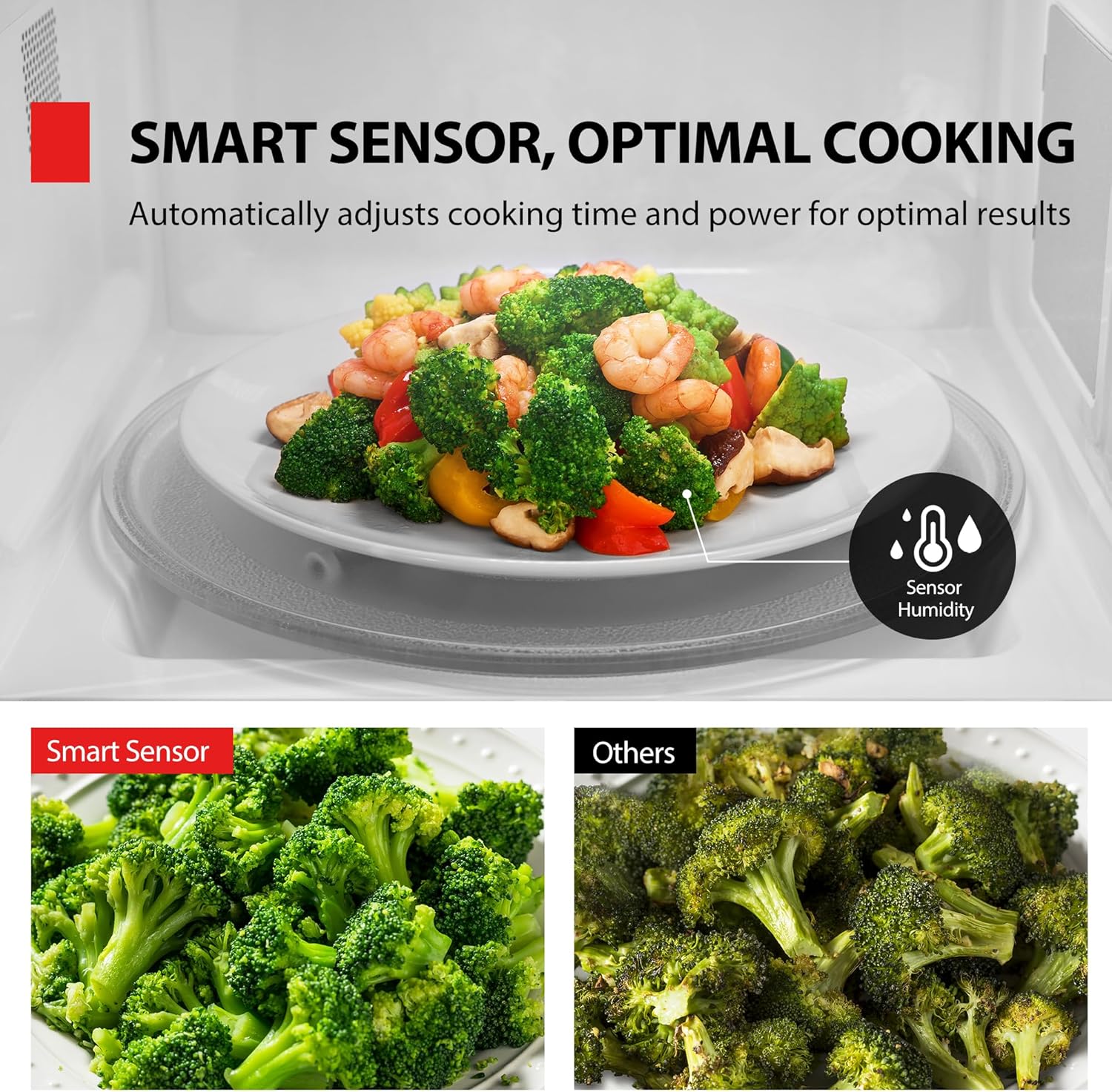 TOSHIBA ML4-EM12PA(BS) Countertop Microwave Oven with Stylish Design As Kitchen Essentials, Smart Sensor, 13 Auto Menus&Mute Function, 1.2 Cu Ft with 12.4