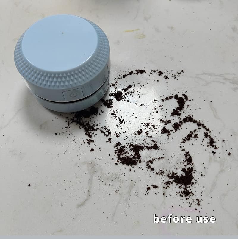 Hard Floor Vacuum Desktop Cleaner Mini Portable Vacuum Cleaner Office Corner Desk Dust Collector Home Table Sweeper Desktop Coffee Powder Cleaner (Color : Pink, Size : Battery)