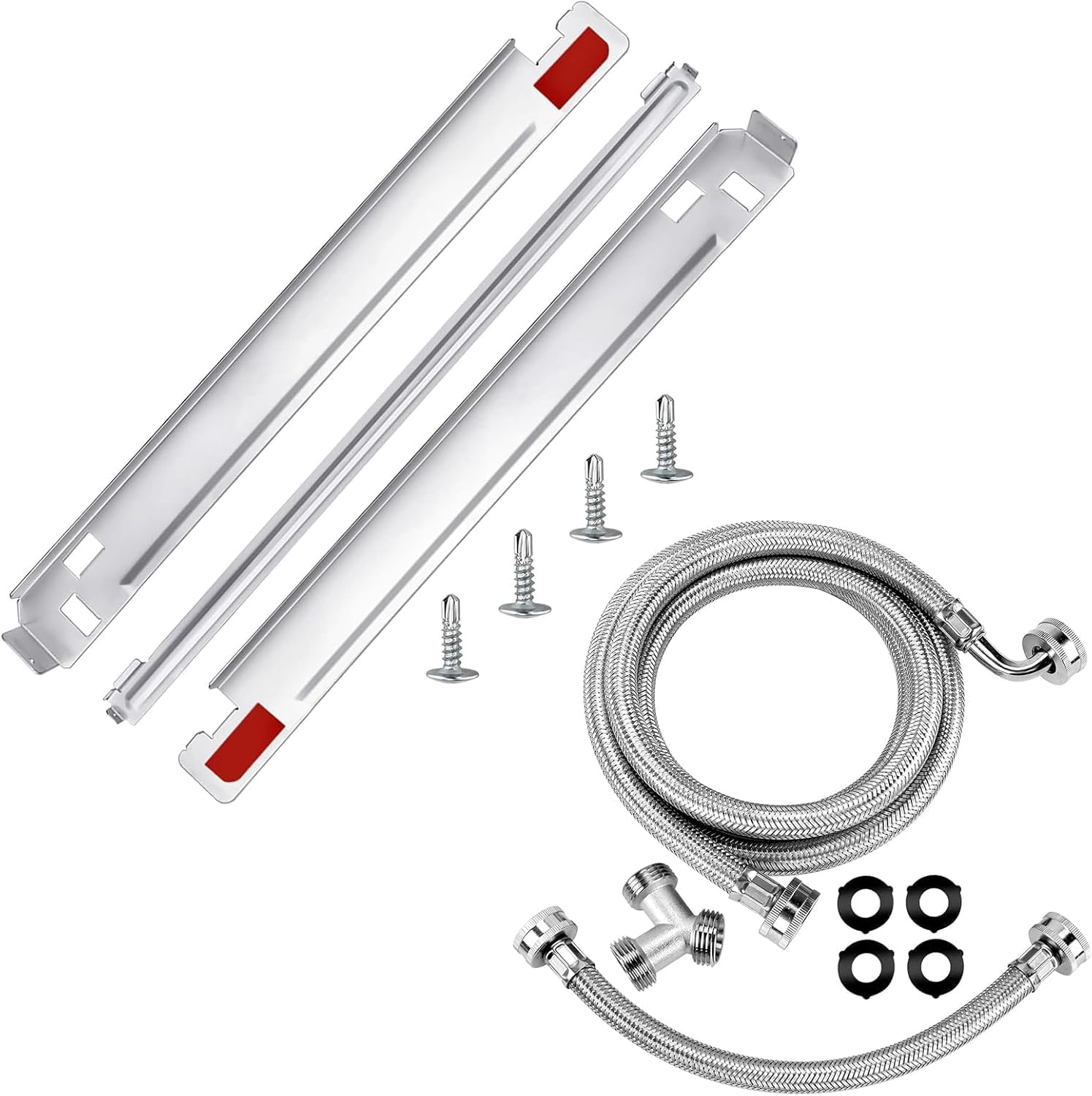 6FT Premium Steam Dryer Hose Installation Kit KSTK1 Washer Dryer Stacking Kit 27-inch Replacement for LG Laundry Washing Machine and Dryer