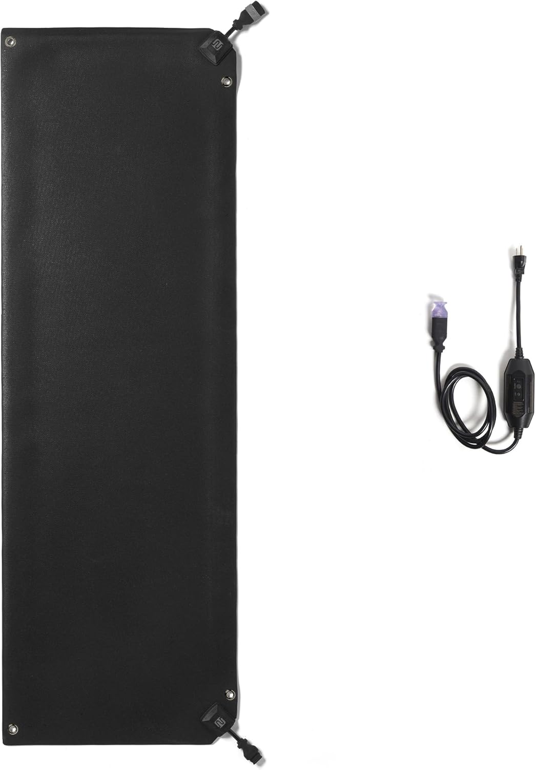 HeatTrak Heated Snow Melting Mat with Power Unit - Heated Outdoor Mats for Walkways - Electric Snow Melting Mats for Decks and Sidewalks - No-Slip Snow and Ice Melt Heated Sidewalk Mat (20” x 60