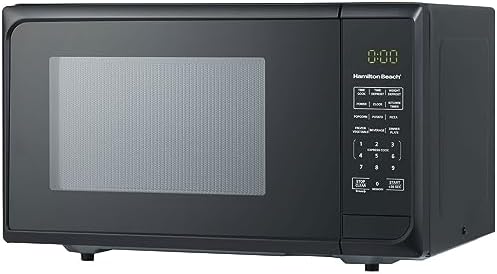 Compact 900W Gloss Black Microwave Oven - 0.9 cu ft Countertop Design for Efficient Cooking, Ideal for Home, Office & Small Spaces - EM925A2CE-P1