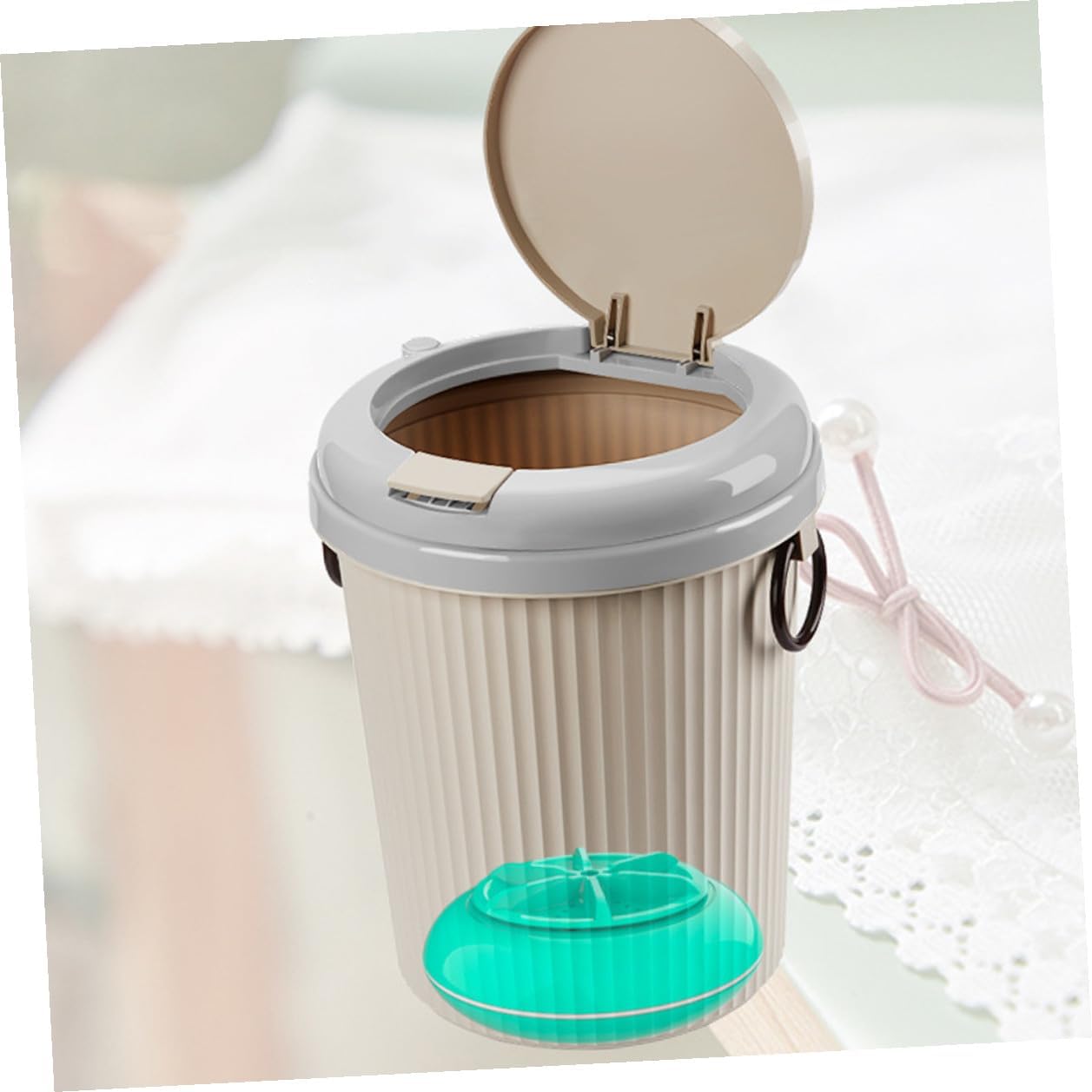 Veemoon Portable Mini Ultrasonic Washing Machine for Underwear and Clothes Compact Turbine Washer with USB Power Quick Clean Tool for Apartments Rvs and Condos Blue