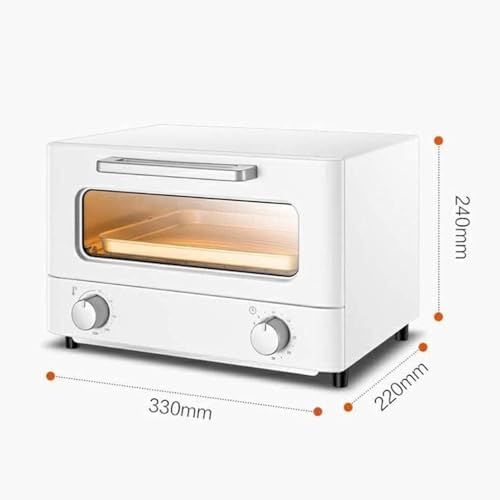 oven mini oven air fryer oven 12L Mini Oven,Electric Cooker and Grill, Home Baking Small Oven Timer Double Glass Door Top and Bottom Heat1000W Convection Countertop Toaster Oven (Blue) (White) Toast