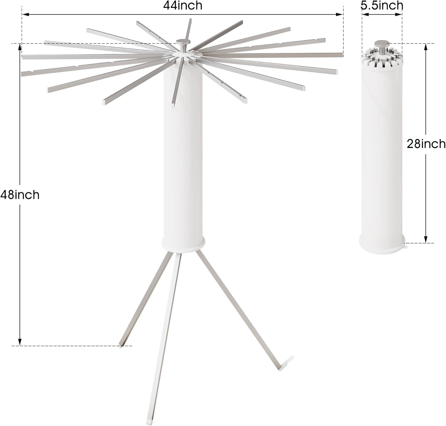 Tripod Clothes Drying Rack,Drying Rack Clothing Foldable,(16 Aluminium Poles),Standing Dry Racks,Laundry Drying Rack,Clothes Hanger Rack,Laundry Rack Folding,Collapsible,Retractable