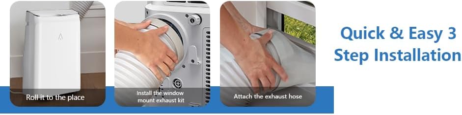 Portable Air Conditioner 14000 BTU with Remote Control, 3-in-1 Free Standing Cooling AC Unit with Fan & Dehumidifier, Cooling Up to 700 sq.ft, Smart/Sleep Mode,3 Speed,Auto Swing,24H Timer