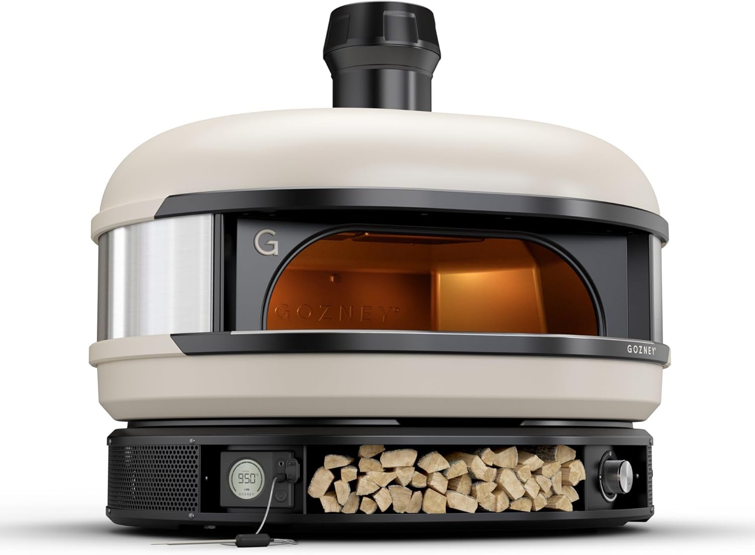 Gozney Dome Pizza Oven, Bone, Dual Fuel Propane and Woodfire, makes up to 16
