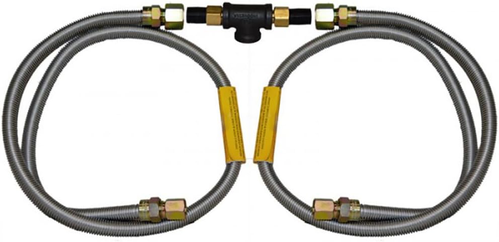 Fire Magic Built-in Natural Gas Grill and Side Burner Connector Package - 3021