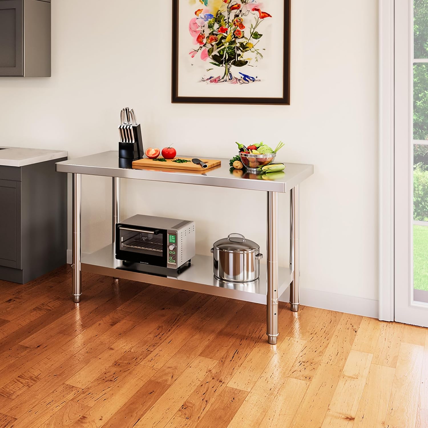 YITAHOME NSF Stainless Steel Table, 48