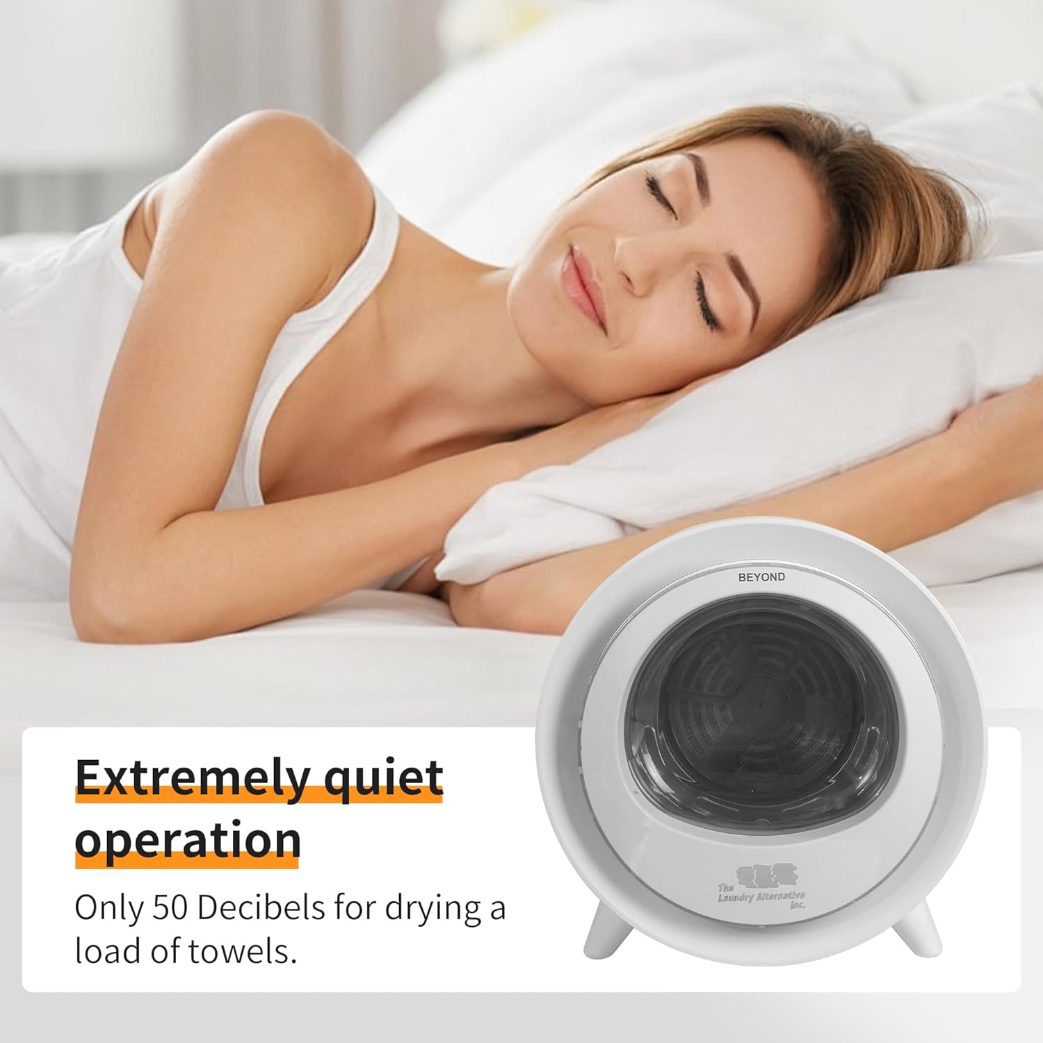 Beyond AI Portable Compact Lightweight Tumble Dryer (White)