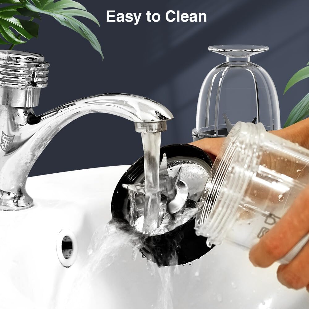 900W Electric Juicer Fruit Vegetable 11Pieces Personal Blender and Grinder Combo