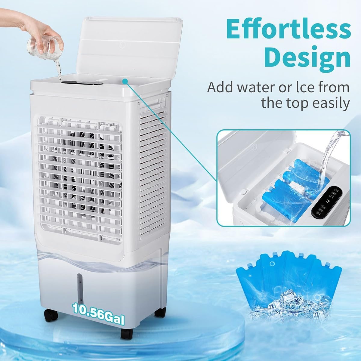 Portable Air Conditioner Cooling Fan, 3 IN 1 Cooler Air Conditioner 42