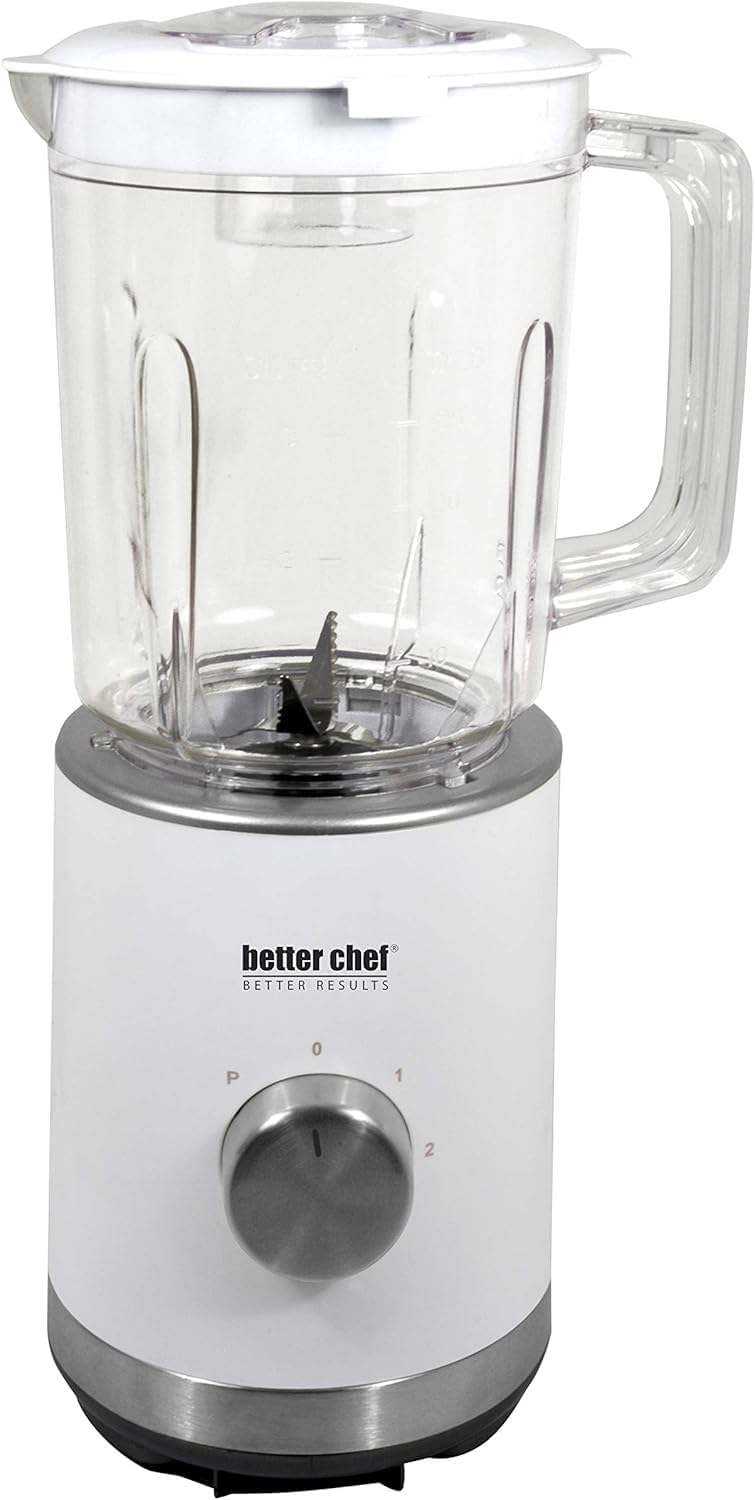 Better Chef 3 Cup Compact Blender with 300-Watt Ice Crushing Power, BPA-Free 25 Oz Blender Cup, White