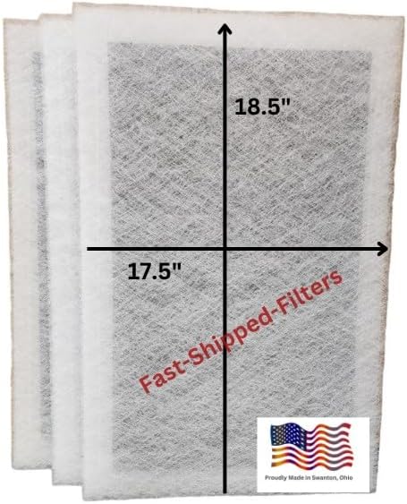 Fast-Shipped-Filters 3-20x20 Designed to Fit Perfect Air Plus Filter Replacement Polarized Pads