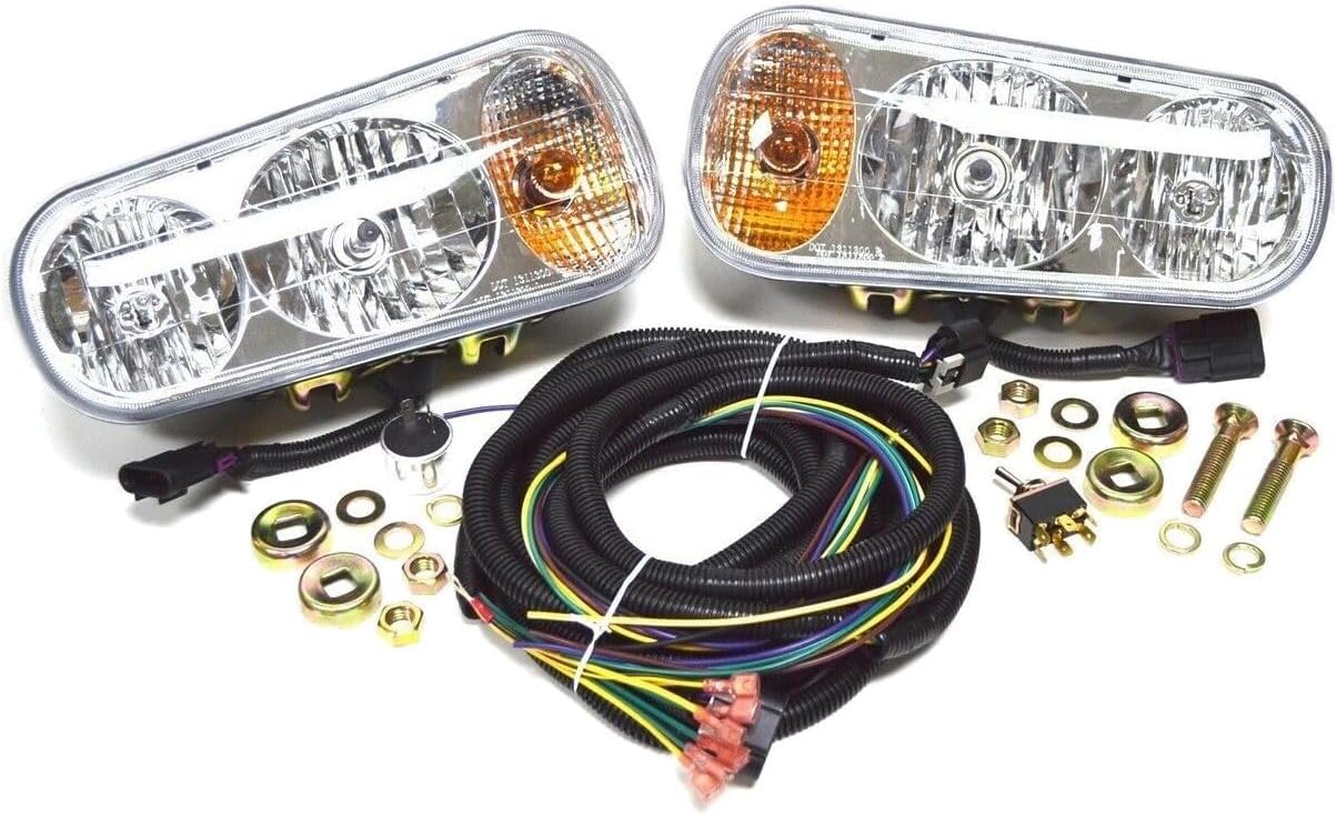 Snow Plow Light Kit Fits Western Fisher Curtis (2) Headlights (Center to Center) 3-3/8