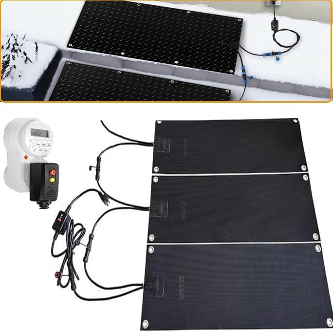 Snow Melting Walkway Mat with Timer, 10