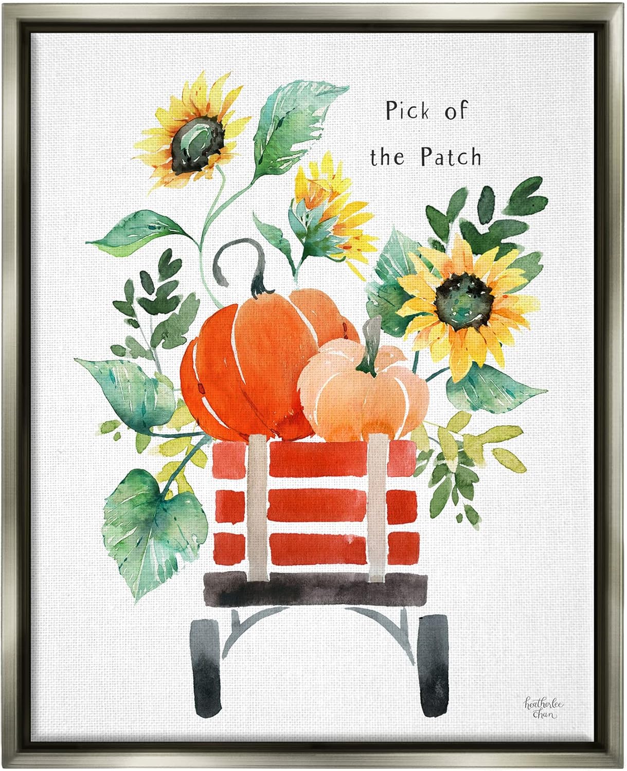 Stupell Industries Pick of the Patch Seasonal Autumn Plants Sunflowers, Design by Heatherlee Chan