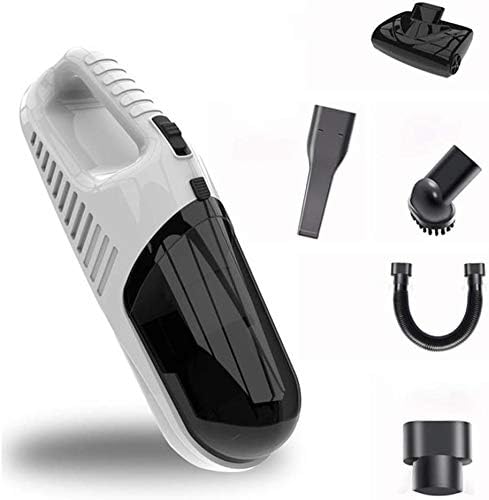 Handheld Vacuum,Hand Vacuum Cordless with High Power,Mini Vacuum Cleaner Handheld Powered by Li-ion Battery Rechargeable Quick Charge Tech (Color : Black)
