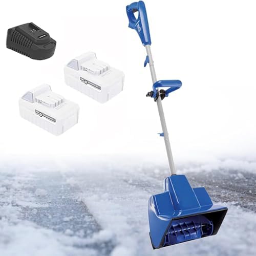 Cordless Snow Shovel, 24V/4.0ah Rechargeable Electric Snow Blower, Shovel Blower with Adjustable Front Handle, Suitable for Driveways, Sidewalks, Yards, Farms