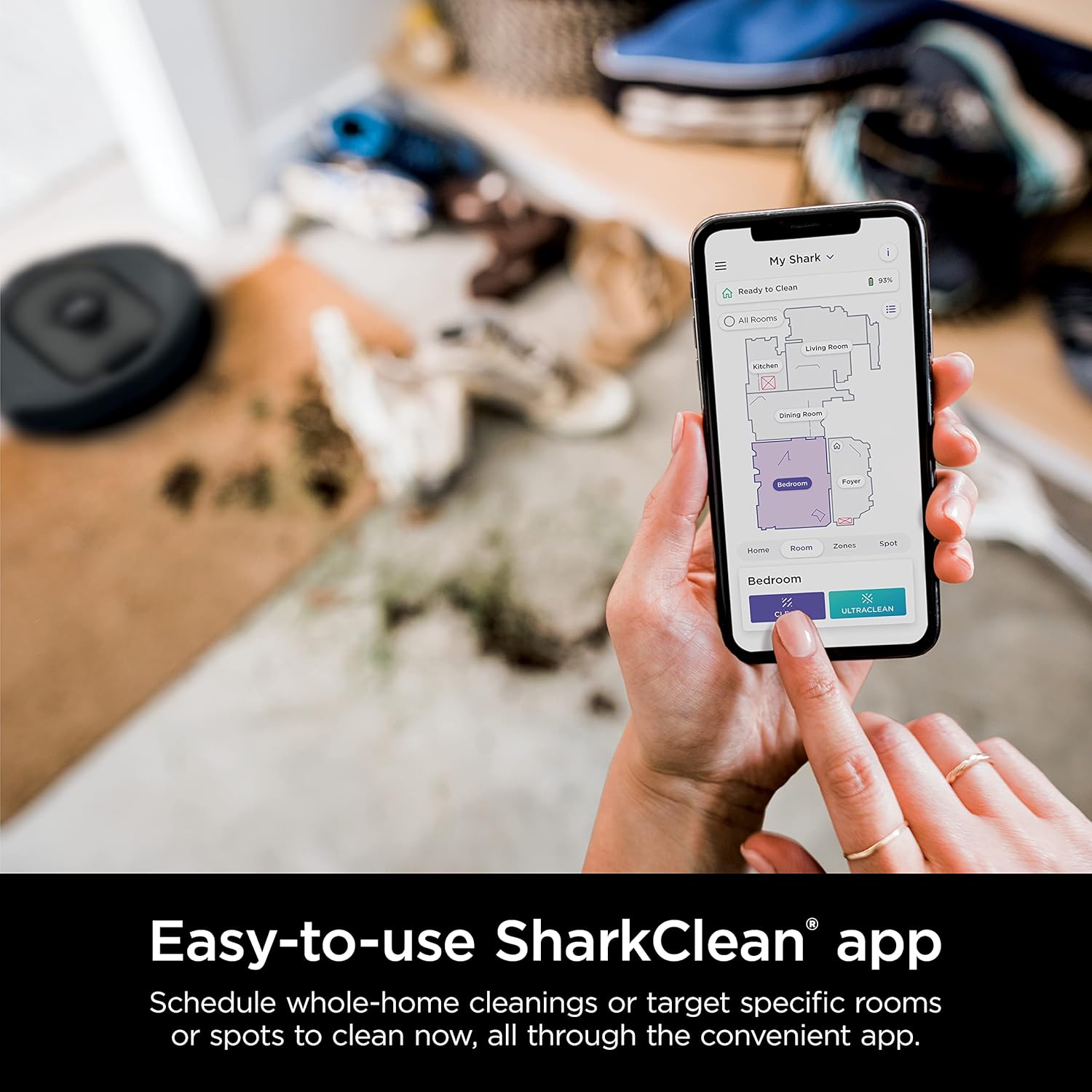 Shark | Upright Vacuum Cleaner for Home | Rotator Lift-Away | No Hair Wrap | HEPA Filter | Lightweight Bagless Vacuum for Pet Hair | LED Headlights For Carpets & Hardwood Floors | Silver | LA502