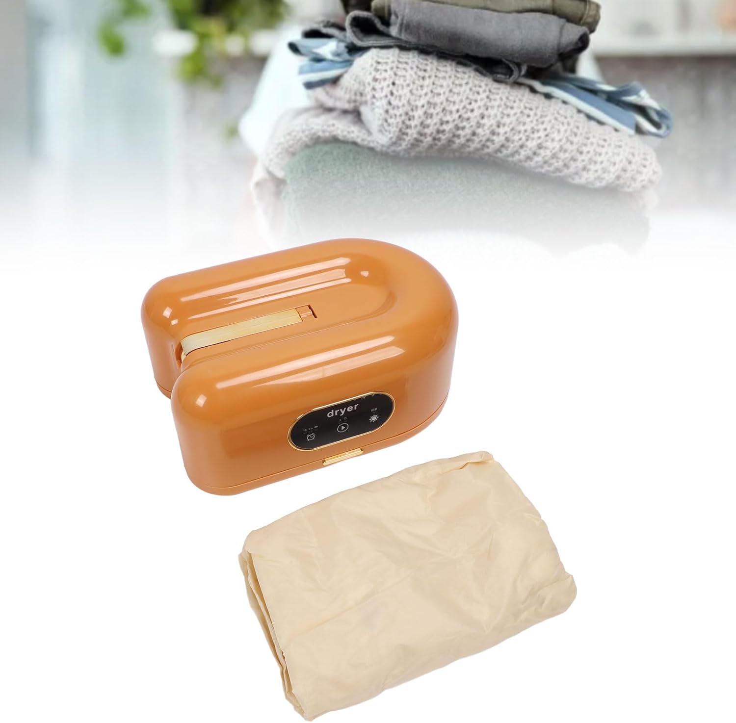 Portable Electric Clothes Dryer 600W Compact Foldable for Travel Apartment RV - Quiet Operation, Energy Efficient, Space Saving Laundry Solution