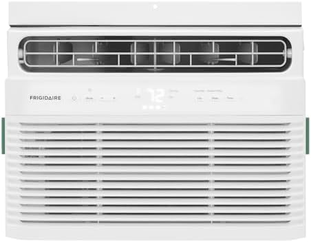 Frigidaire 5,000 BTU Window Air Conditioner with Remote Control, Cools Up to 150 Sq. Ft., Quiet Operation, Eco Mode, 3 Fan Speeds, Auto Restart, White