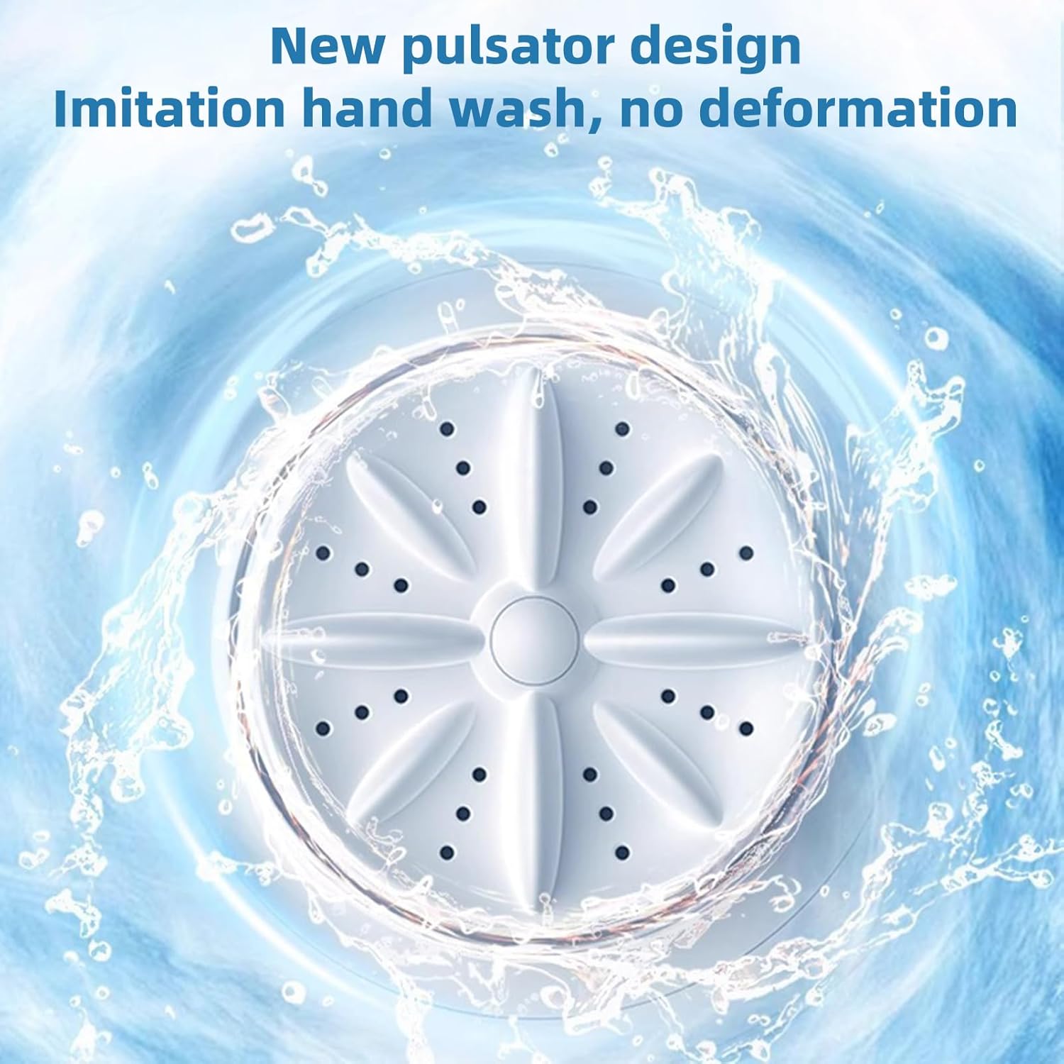 Underwear Washer, Portable Rechargeable Mini Ultrasonic Washing Machine for Underwear, Cordless Small Laundry Machine for Underwears Socks, Mini Design for Apartment Camping Travel