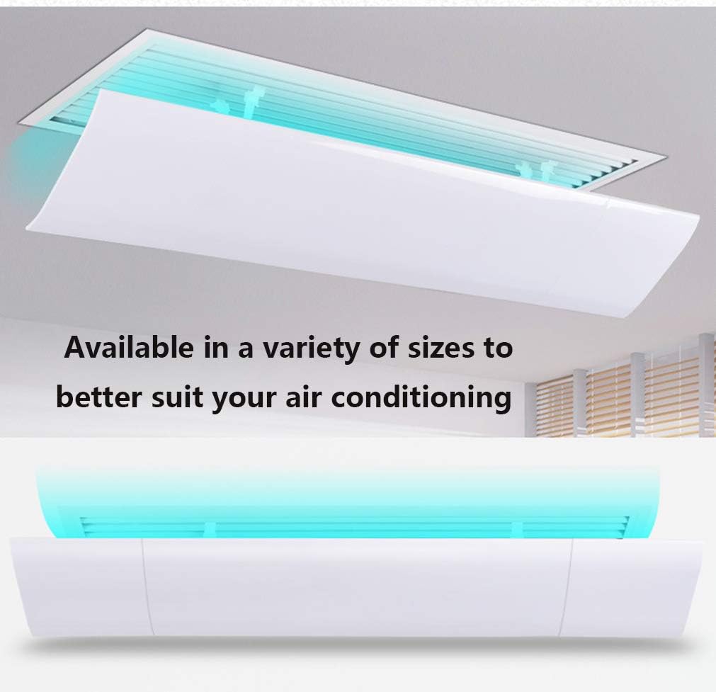 Air Conditioner Deflector For Ceiling Blind Shutter Air Conditioning,Air Deflector Angle Adjustable Anti Direct Blowing,Air-Con Deflectors For Home/Office,Lightweight Plastic,Easy To Install