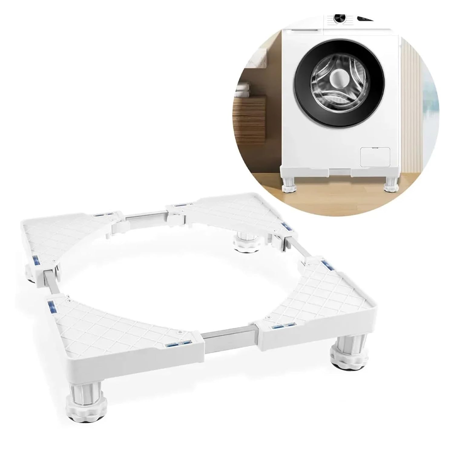Washing Machine Stand Anti Vibration Feet Pads Movable Appliance Stand Laundry Pedestal Washing Machine Base Furniture Pad