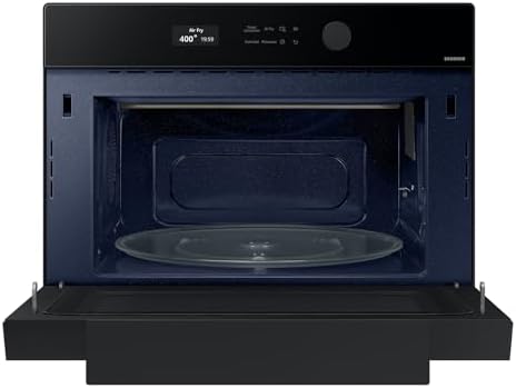 SAMSUNG 1.2 cu. ft. Countertop Convection Microwave with Air Fry, Black Glass, MC12DB8700CKAA