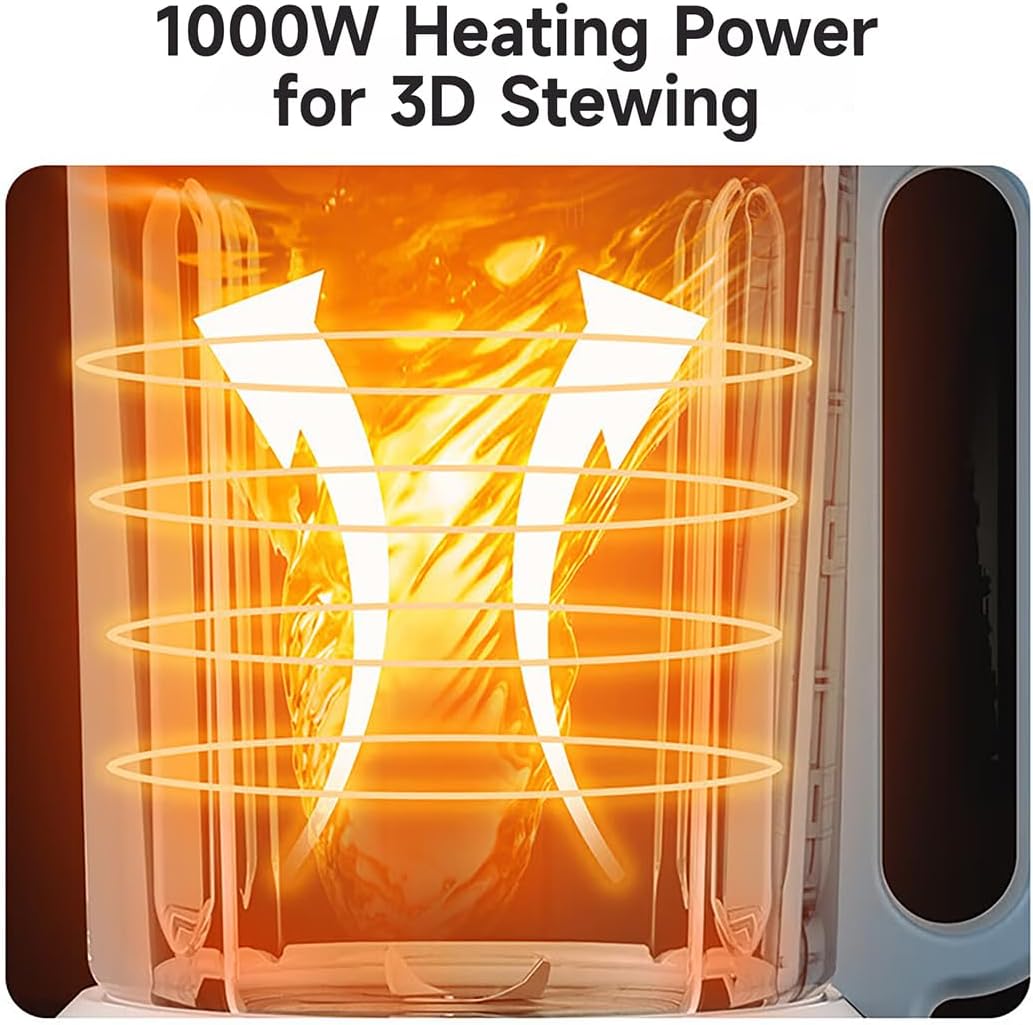 Joydeem Soymilk Maker Machine with Soundproof Shield, Hot and Cold Blender for Soymilk, Juice, Milkshake and Soup, Low Noise Cooking Blender, 1.75L Capacity, JD-J09