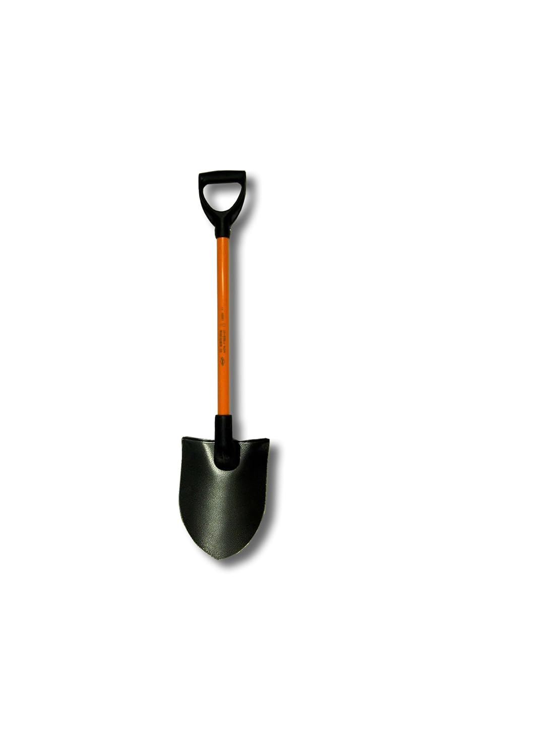 Nupla NC-RP14DPY Power Pylon Round Point Shovel with Heavy-Duty 14 Gauge Solid Back Blade and D Grip, 27