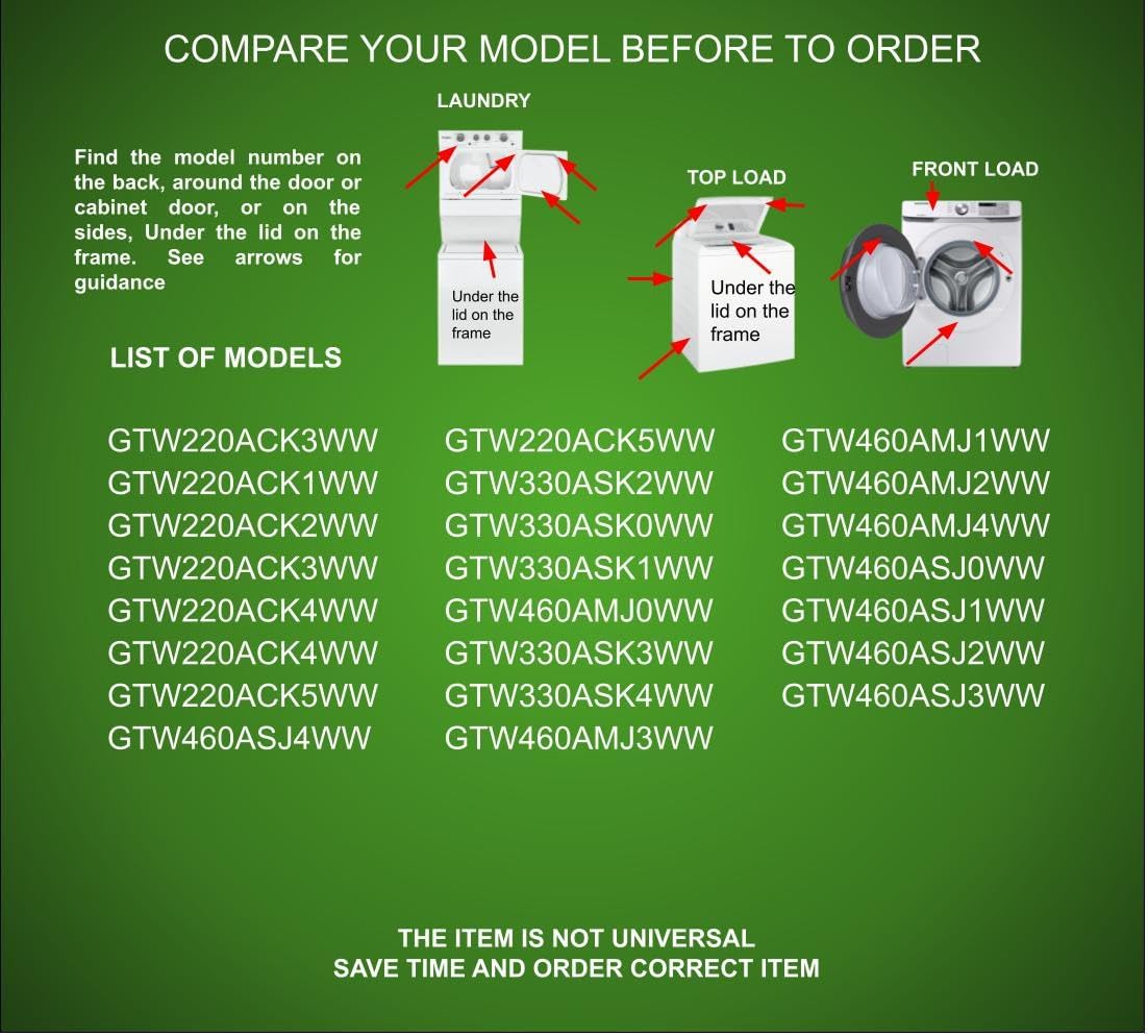 Lock Lid for Spacemaker Washer Dryer laundry Only for Type 888.1.L1