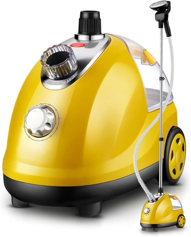 Professional Vertical Garment Steamer Double Pole Stretchable with 70-Ounce Water Tank Built-in Ironing Board and Garment Hanger Household Small Iron Handheld Ironing