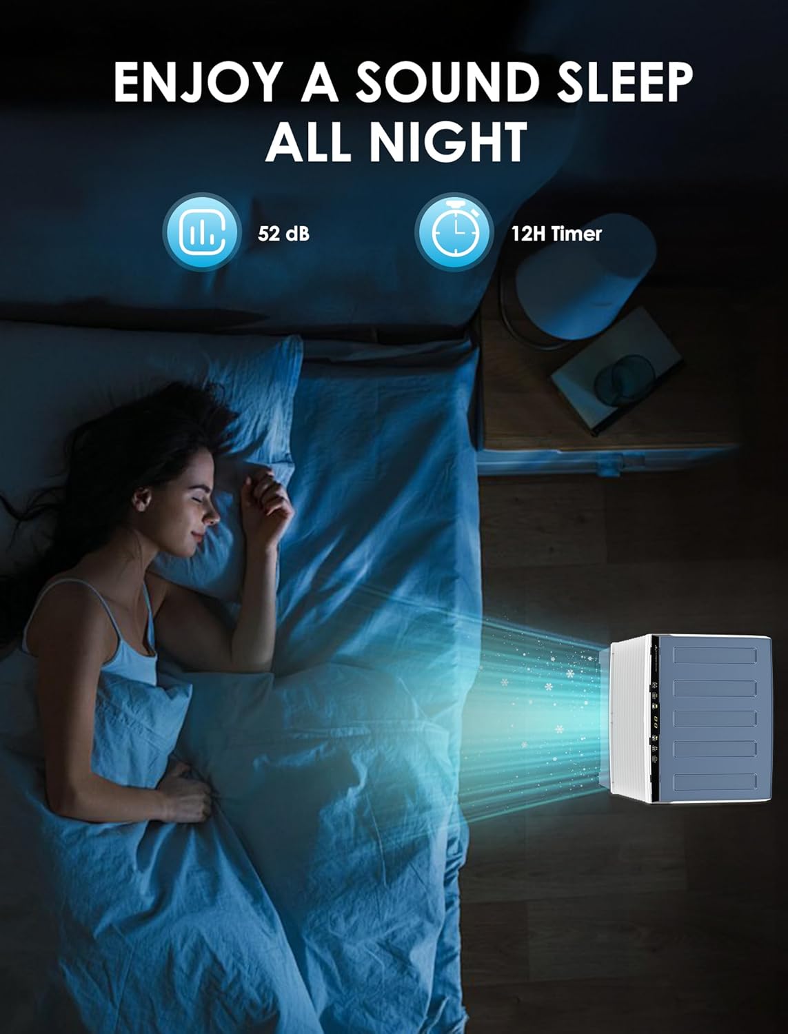 Air Choice Swamp Cooler, 1800 CFM Evaporative Air Cooler with 5.3 Gal Water Tank, 110° Auto Swing, 3 Fan Speeds, 6 Ice Packs, Remote, 12H Timer, Portable Air Cooling Fan for Outdoor & Indoor, Grey