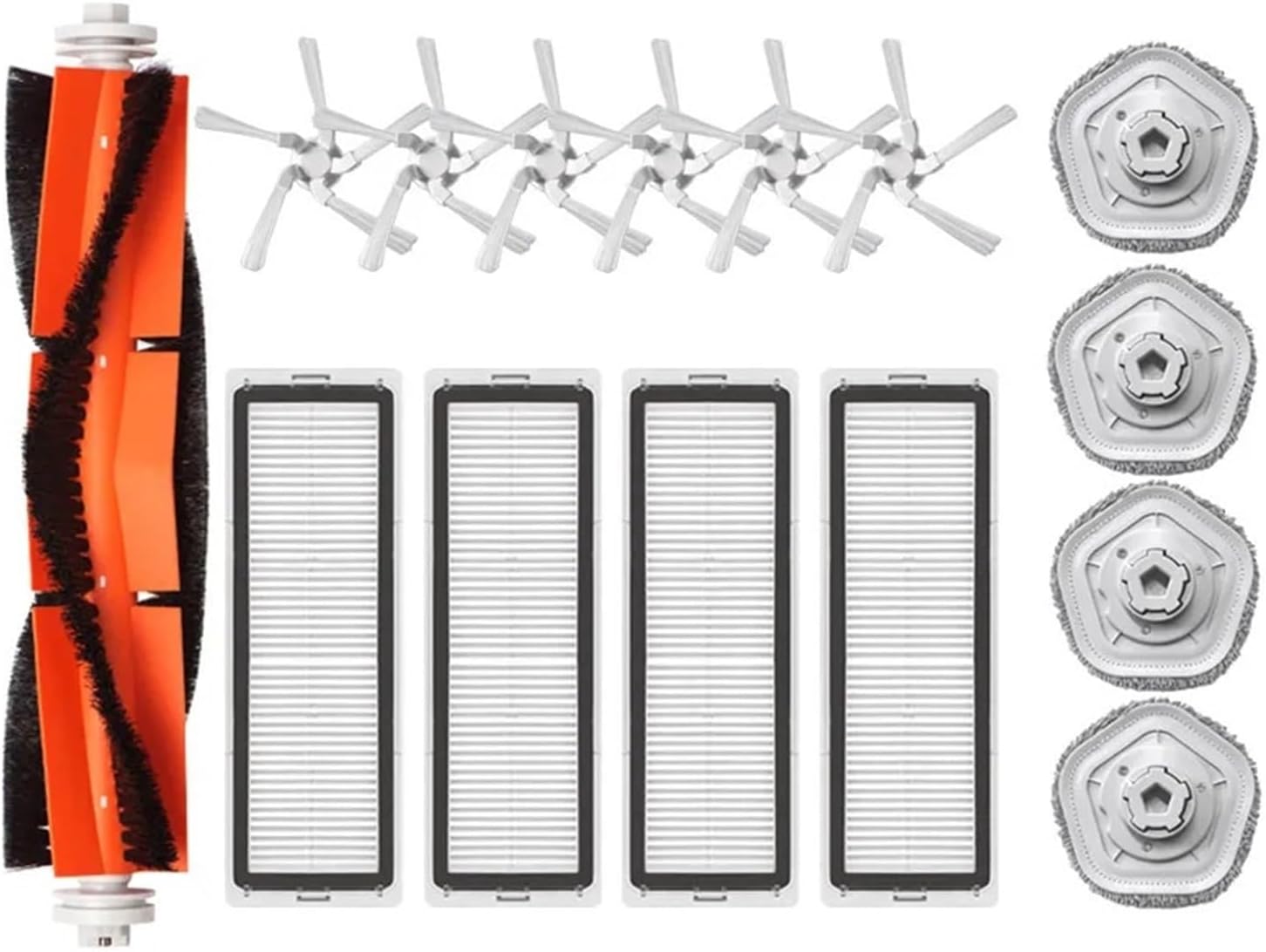 Compatible for Dreame Bot W10 W10pro Self-Cleaning Robot Vacuum and Mop Cleaner Spare Parts Accessories Washable Hepa Filter Replacement (Color : 15pcs)