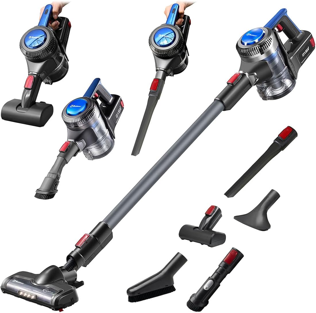 Venus Lightweight Cordless Vacuum Cleaner with Detachable Battery, Wireless Vacuum Cleaner for Carpet and Floor, Pet Hair